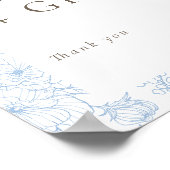 ブルーフランスのフローララインアートカード&ギフト ポスター (角)