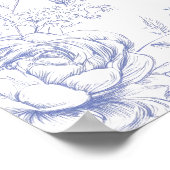 ブルーフランスのフローラ結婚トイル ポスター (角)