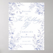 ブルーフランスのフローラ結婚トイル ポスター (正面)