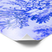 ブルーフランスのホワイトトイレチノワスリー素朴スタイル フォトプリント            (角)