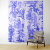 ブルーフランスのホワイトトイレチノワセリースタイル素朴 タペストリー (インサイチュ)