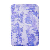 ブルーフランスのホワイトトイレチノワセリースタイル素朴 バスマット (正面縦)