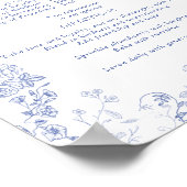 ブルーフランスのホワイトビクトリアンレシピ幸せな結婚 ポスター (角)