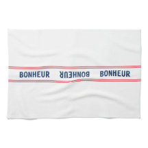 ブルーフランスのボヌール&レッドキッストライプのチン