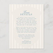 ブルーフランスのヴィンテージモノグラムストライプクラシック情報 エンクロージャーカード (正面)