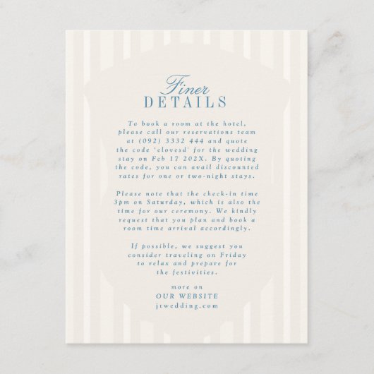 ブルーフランスのヴィンテージモノグラムストライプクラシック情報 エンクロージャーカード (正面)