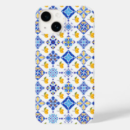 ブルーフランスカントリーレモンパターン  Case-Mate iPhone 14ケース