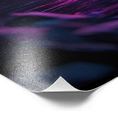 ブルーフラームドラゴン – ファンタジーメタルウォールアート» フォトプリント (角)