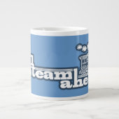 ブルーフルスチームアヘッド列車ジャンボスペシャルのマグカップ ジャンボコーヒーマグカップ (正面)