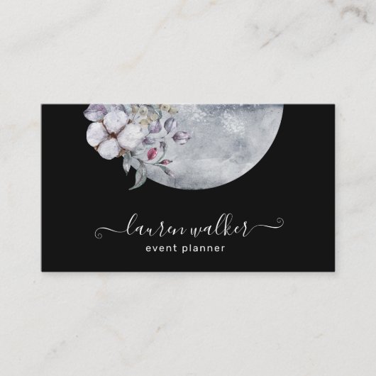 ブルーフルムーンエレガント名刺 名刺 (正面)