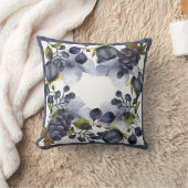 ブルーフルーツのフレーム装飾用クッション クッション (ブランケット)