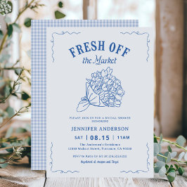 ブルーフレッシュオフザマーケットガーデンブライダルシャワー 招待状