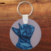 ブルーフレンチキーリング キーホルダー (正面)