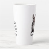 ブルーフレンチーパパ カフェラテマグ (正面)