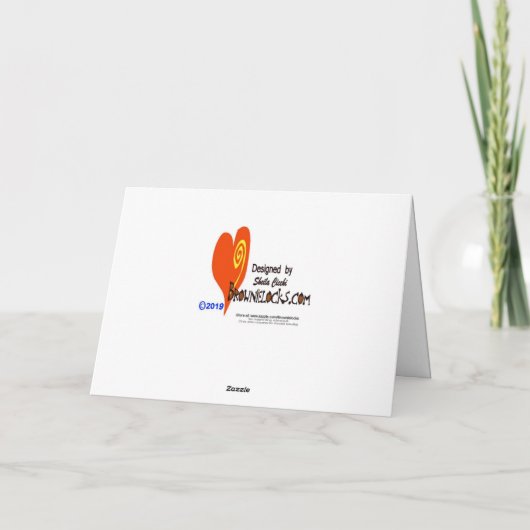 ブルーフレーズあいさつカスタマイズきカード カード (裏面)