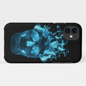 ブルーフレームスカルiPhone 5Gケース Case-Mate iPhoneケース (裏面(横))
