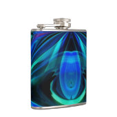 ブルーフレーム抽象芸術フラスコ フラスク (右)