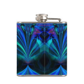 ブルーフレーム抽象芸術フラスコ フラスク (裏面)