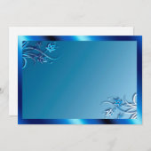 ブルーフレーム招待状 招待状 (正面/裏面)