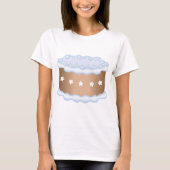 ブルーフロスティングケーキ ベーカリー デザート Tシャツ (正面)
