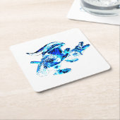 ブルーフロストドラゴンコースター スクエアペーパーコースター (アングル)