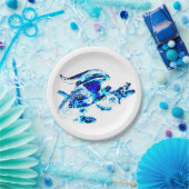 ブルーフロストドラゴン ペーパープレート (パーティー)