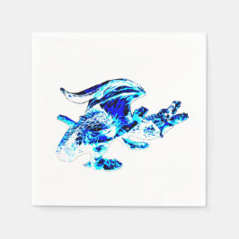 ブルーフロストドラゴンx 50 スタンダードカクテルナプキン