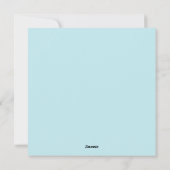 ブルーフロストモダン1フォトホリデークリスマスカード シーズンカード (裏面)