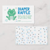 ブルーフロッグおむつラッフルチケット エンクロージャーカード (正面/裏面)