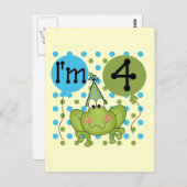 ブルーフロッグ4th誕生日Tシャツとギフト ポストカード (正面/裏面)