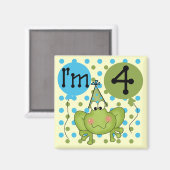 ブルーフロッグ4th誕生日Tシャツとギフト マグネット (正面/裏面)