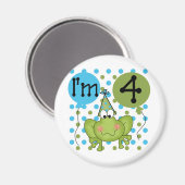 ブルーフロッグ4th誕生日Tシャツとギフト マグネット (正面/裏面)