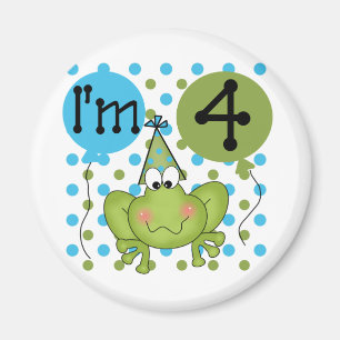 ブルーフロッグ4th誕生日Tシャツとギフト マグネット