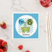 ブルーフロッグ5th誕生日紙ナプキンス スタンダードカクテルナプキン (インサイチュ)