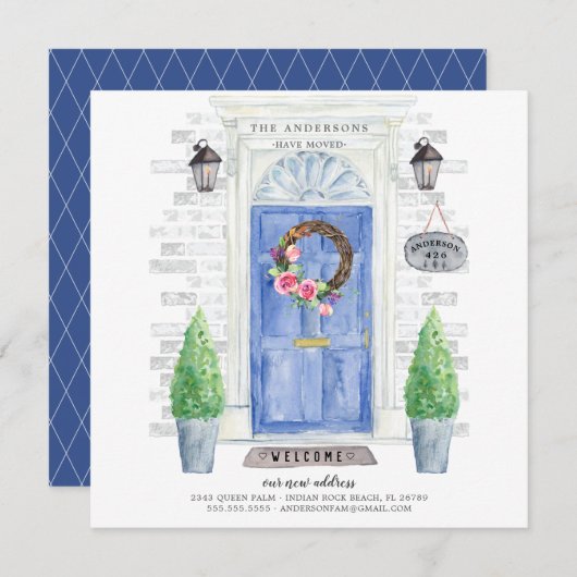 ブルーフロントドアの動きのお知らせ 招待状 (正面/裏面)