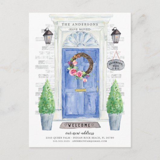 ブルーフロントドアの動きのお知らせ 案内ポストカード (正面)