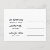 ブルーフロントドア移動した住所の変更 案内ポストカード (裏面)