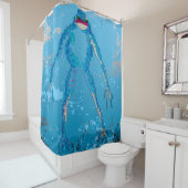 ブルーフロージワイルド動物愛好家パーフェクトギフトアイディア シャワーカーテン (インサイチュ)