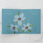 ブルーフローズンサンキュー カード (内部)