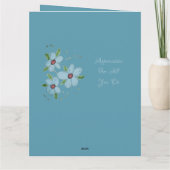 ブルーフローズンサンキュー カード (裏面)