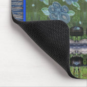 ブルーフローズ魔法カーペットデザイナー マウスパッド (コーナー)