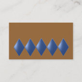 ブルーフローティングダイアモンズ名刺 名刺 (裏面)