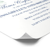 ブルーフローラあじさい植物学開花タイムカプセル ポスター (角)