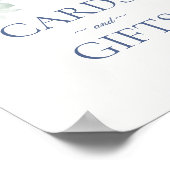 ブルーフローラあじさい植物用カード&ギフトサイン ポスター (角)