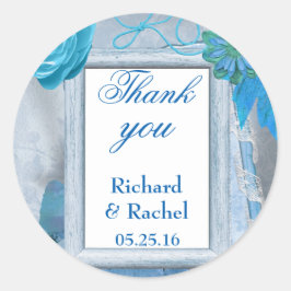 ブルーフローラありがとう ラウンドシール