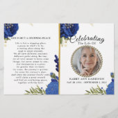 ブルーフローラお祝いのライフプログラム (正面)