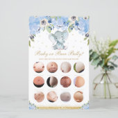 ブルーフローラかわいい象ベビーまたはビールベリーゲーム (スタンド正面)