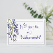 ブルーフローラが私の花嫁カードになるかな 招待状 (スタンド正面)