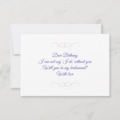 ブルーフローラが私の花嫁カードになるかな 招待状 (裏面)