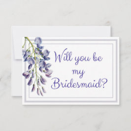 ブルーフローラが私の花嫁カードになるかな 招待状